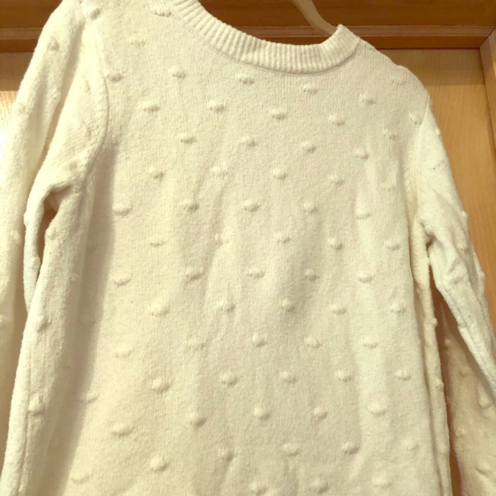 Cream textured Who What Wear sweater
